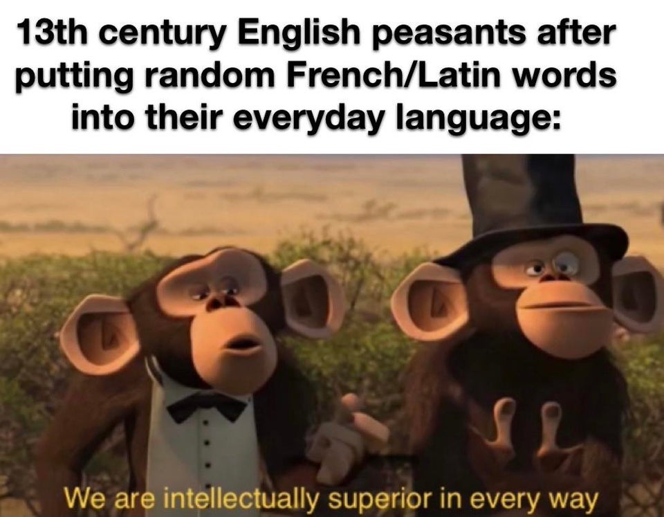 We did it, English is no longer a barbaric language